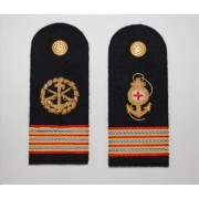 Spalline (paio)  per uniforme di servizio estiva (S.E.B) e ordinaria estiva (O.E.) per Primo Maresciallo della Marina Militare Italiana (tutte le categorie)